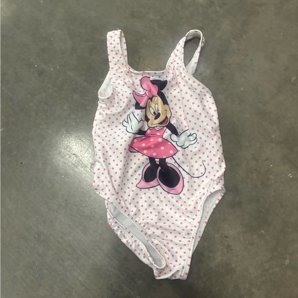 Pink Polka Dot Minnie Mouse Swimsuit